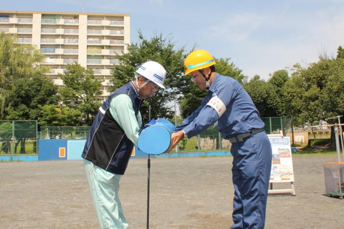 仮設給水栓の寄託