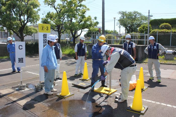 ②仮設給水栓設置訓練