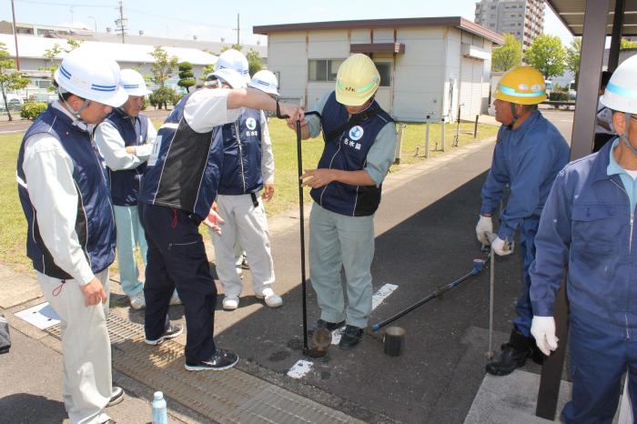 ②仮設給水栓設置訓練